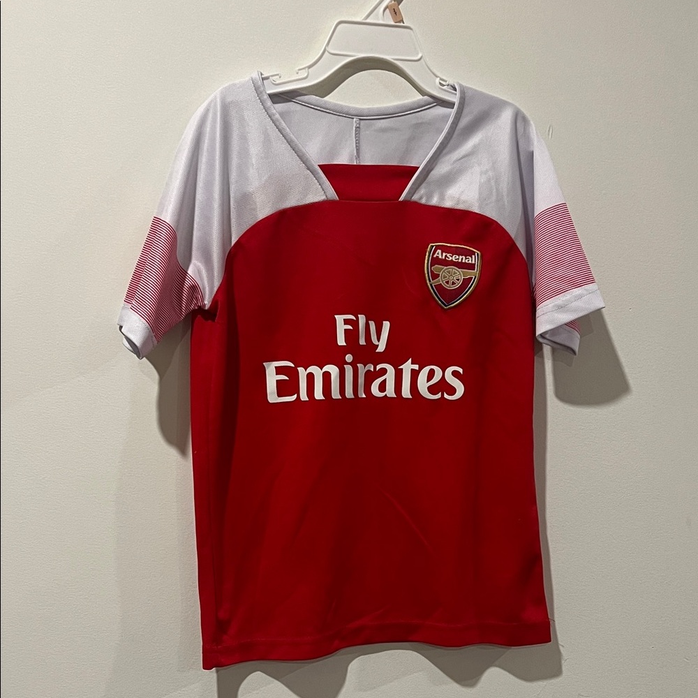 Kids Red and White Soccer Jersey